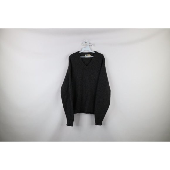 Vintage 50s Pilgrim Sportswear Mens Large Blank Shetland Wool Knit Sweater USA